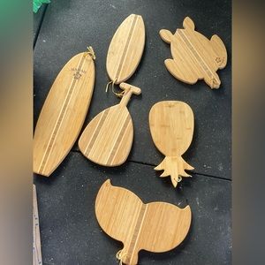 Hawaiian style bamboo cutting boards